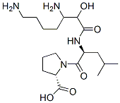 CAS 登录号：144732-34-3， (2S)-1-[(2S)-2-[[(3R)-3,7-二氨基-2-羟基庚酰]氨基]-4-甲基戊酰基]吡咯烷-2-羧酸
