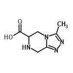 CAS#: 144888-67-5, 3-Methyl-5,6,7,8-Tetrahydro[1,2,4]Triazolo[4,3-a]Pyrazine-6-Carboxylic Acid