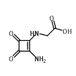 CAS#: 144912-56-1, N-(2-Amino-3,4-Dioxo-1-Cyclobuten-1-Yl)Glycine