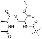 CAS 登录号：144965-09-3， 乙基3-(2-乙酰氨基丙酰硫基)-2-(2,2-二甲基丙酰氨基)丙酸酯