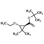 CAS#: 145060-06-6, 2-Methyl-2-Propanyl (1S,3R)-3-Ethoxy-2,2-Dimethylcyclopropanecarboxylate