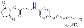 CAS#: 145128-12-7, (2,5-Dioxopyrrolidin-1-Yl) 3-[[4-[(E)-2-(1-Methylpyridin-1-Ium-4-Yl)Ethenyl]Phenyl]Amino]Butanoate Chloride