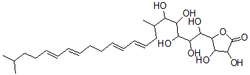 CAS 登录号：145144-33-8， 3,4-二羟基-5-[(8E,10E,14E,16E)-1,2,3,4,5-五羟基-6,20-二甲基二十一碳-8,10,14,16-四烯基]四氢呋喃-2-酮