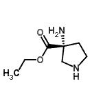 CAS#: 145166-61-6, Ethyl (3R)-3-Amino-3-Pyrrolidinecarboxylate