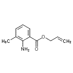 CAS 登录号：145219-11-0， 烯丙基2-氨基-3-甲基苯甲酸酯