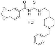 CAS#: 145232-73-1, N-[2-(1-Benzylpiperidin-4-Yl)Ethylcarbamothioyl]-1,3-Benzodioxole-5-Carboxamide Hydrochloride