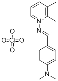 CAS 登录号：145234-89-5， 4-[(E)-(2,3-二甲基吡啶-1-鎓-1-基)亚氨基甲基]-N,N-二甲基苯胺高氯酸盐