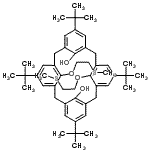 CAS 登录号：145237-25-8， 5,11,17,23-四(2-甲基-2-丙基)-26,28-二[2-(甲硫基)乙氧基]五环[19.3.1.1<sup>3,7</sup>.1<sup>9,13</sup>.1<sup>15,19</sup>]二十八-1(25),3(28),4,6,9(27),10,12,15(26),16,18,21,23-十二烯-25,27-二醇