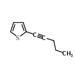 CAS#: 145349-58-2, 2-(1-Pentyn-1-Yl)Thiophene