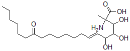 CAS 登录号：145401-48-5， (E)-2-氨基-3,4,5-三羟基-2-甲基-14-氧代二十碳-6-烯酸
