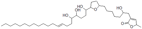 CAS#: 145403-31-2, 3-[2-Hydroxy-7-[5-[(E)-1,4,5-Trihydroxyhenicos-8-Enyl]Oxolan-2-Yl]Heptyl]-5-Methyl-5H-Furan-2-One