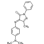 CAS 登录号：1456-89-9， (4E)-4-{[4-(二甲基氨基)苯基]亚氨基}-5-甲基-2-苯基-2,4-二氢-3H-吡唑-3-酮