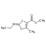 CAS 登录号：145627-53-8， 甲基(2E)-2-(乙基亚胺)-5-甲基-1,3-氧硫杂环戊烷-4-羧酸酯