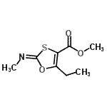 CAS 登录号：145627-56-1， 甲基(2E)-5-乙基-2-(甲基亚胺)-1,3-氧硫杂环戊烷-4-羧酸酯