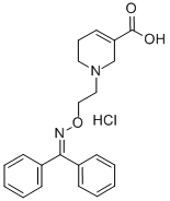 CAS#: 145645-62-1, 1-[2-[[(Diphenylmethylene)Amino]Oxy]Ethyl]-1,2,5,6-Tetrahydro-3-Pyridinecarboxylicacid Hydrochloride (1:1)