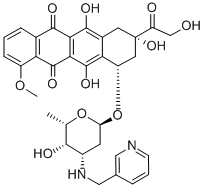 CAS#: 145785-62-2, 6,9,11-Trihydroxy-9-(2-Hydroxyacetyl)-7-[5-Hydroxy-6-Methyl-4-(Pyridin-3-Ylmethylamino)Oxan-2-Yl]Oxy-4-Methoxy-8,10-Dihydro-7H-Tetracene-5,12-Dione