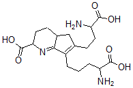 CAS 登录号：145853-95-8， 6-(3-氨基-4-羟基-4-氧代丁基)-7-(4-氨基-5-羟基-5-氧代戊基)-3,4,4a,5-四氢-2H-环戊烯并[E]吡啶-2-羧酸