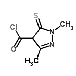 CAS#: 145984-34-5, 1,3-Dimethyl-5-Thioxo-4,5-Dihydro-1H-Pyrazole-4-Carbonyl Chloride