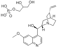 CAS 登录号：146-39-4， 2,3-二羟基丙基磷酸二氢酯;(R)-[(4R,5R,7S)-5-乙烯基-1-氮杂双环[2.2.2]辛烷-7-基]-(6-甲氧基喹啉-4-基)甲醇