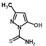 CAS 登录号：146120-04-9， 5-羟基-3-甲基-1H-吡唑-1-硫代甲酰胺