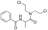 CAS 登录号：1462-81-3， N-[1-[二(2-氯乙基)氨基甲酰]乙基]苯甲酰胺