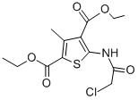CAS 登录号：146381-87-5， 5-[(2-氯乙酰基)氨基]-3-甲基-2,4-噻吩二羧酸二乙酯