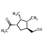 CAS#: 146606-73-7, 1-[(1S,2R,3S,4S)-4-(Hydroxymethyl)-2,3-Dimethylcyclopentyl]Ethanone