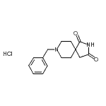 CAS#: 1468-23-1, 8-Benzyl-2,8-Diazaspiro[4.5]Decane-1,3-Dione Hydrochloride (1:1)