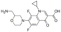 CAS#: 146805-34-7, 7-[2-(Aminomethyl)Morpholin-4-Yl]-1-Cyclopropyl-6,8-Difluoro-4-Oxoquinoline-3-Carboxylic Acid