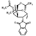 CAS 登录号：147157-97-9， [(2R,3S,4R,5R,6R)-3,4-二乙酰氧基-5-(1,3-二氧代异吲哚啉-2-基)-6-氟-四氢吡喃-2-基]甲基乙酸酯