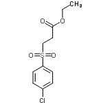 CAS 登录号：14725-83-8， 乙基3-[(4-氯苯基)磺酰基]丙酸酯