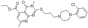 CAS#: 147296-97-7, Ethyl 2-[3-[4-(2-Chlorophenyl)Piperazin-1-Yl]Propylsulfanyl]-3,7-Dimethyl-4-Oxopyrido[2,3-d]Pyrimidine-5-Carboxylate