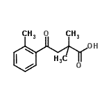 CAS 登录号：147484-87-5， 2,2-二甲基-4-(2-甲基苯基)-4-氧代丁酸