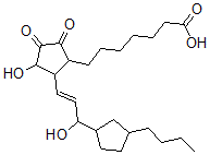 CAS 登录号：147511-91-9， 7-[2-[(E)-3-(3-丁基环戊基)-3-羟基丙-1-烯基]-3-羟基-4,5-二氧代环戊基]庚酸
