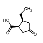 CAS#: 147514-23-6, (1R,2S)-2-Ethyl-4-Oxocyclopentanecarboxylic Acid