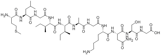 CAS#: 147740-73-6, L-Methionyl-L-Leucylglycyl-L-Isoleucyl-L-Isoleucyl-L-Alanylglycyl-L-Lysyl-L-Asparaginyl-L-Seryl-Glycine