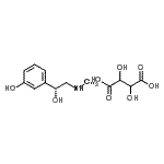 CAS#: 14787-58-7, 3-[(1R)-1-Hydroxy-2-(Methylamino)Ethyl]Phenol 2,3-Dihydroxysuccinate (1:1)