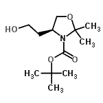 CAS#: 147959-18-0, 2-Methyl-2-Propanyl (4S)-4-(2-Hydroxyethyl)-2,2-Dimethyl-1,3-Oxazolidine-3-Carboxylate