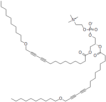 CAS#: 148077-85-4, [(2R)-2,3-Bis(14-Decoxytetradeca-10,12-Diynoyloxy)Propyl] 2-Trimethylazaniumylethyl Phosphate