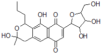 CAS#: 148084-37-1, 8-[3,4-Dihydroxy-5-(Hydroxymethyl)Oxolan-2-Yl]-3,10-Dihydroxy-3-Methyl-1-Propyl-1,4-Dihydrobenzo[g]Isochromene-6,9-Dione
