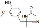 CAS 登录号：14818-97-4， (-)-N-(alpha-氰基-4-羟基-3-甲氧基-alpha-甲基苯乙基)乙酰胺