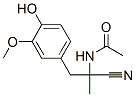 CAS 登录号：14818-98-5， (-)-N-(1-氰基-1-香草基乙基)乙酰胺