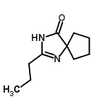 CAS 登录号：148236-54-8， 2-丙基-1,3-二氮杂螺[4.4]壬-1-烯-4-酮