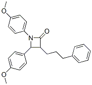 CAS 登录号：148260-92-8， (3R,4S)-1,4-二(4-甲氧基苯基)-3-(3-苯基丙基)氮杂环丁-2-酮