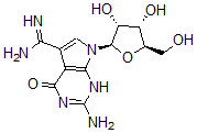 CAS#: 148608-52-0, 2-Amino-7-[(2R,3R,4S,5R)-3,4-Dihydroxy-5-(Hydroxymethyl)Oxolan-2-Yl]-4-Oxo-1H-Pyrrolo[4,5-e]Pyrimidine-5-Carboximidamide