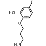 CAS 登录号：148941-98-4， 3-(4-氟苯氧基)-1-丙胺盐酸盐(1:1)