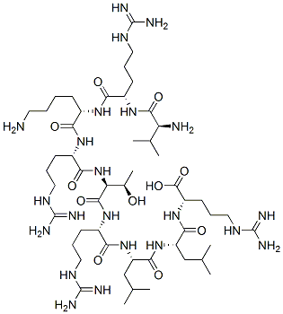 CAS 登录号：149017-68-5， 缬氨酰-精氨酰-赖氨酰-精氨酰-苏氨酰-精氨酰-亮氨酰-亮氨酰-精氨酸