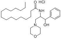 CAS 登录号：149022-18-4， N-[(1R,2R)-1-羟基-3-吗啉-4-基-1-苯基丙烷-2-基]十六烷酰胺