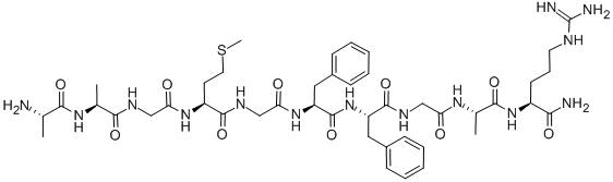 CAS#: 149097-04-1, Alanyl-alanyl-glycyl-methionyl-glycyl-phenylalanyl-phenylalanyl-glycyl-alanyl-argininamide