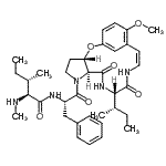 CAS#: 149183-88-0, (3S,7S,10S,13Z)-10-[(2S)-2-Butanyl]-16-Methoxy-6-(N-Methyl-L-Isoleucyl-L-Phenylalanyl)-8,11-Dioxo-2-Oxa-6,9,12-Triazatricyclo[13.3.1.0<Sup>3,7</Sup>]Nonadeca-1(19),13,15,17-Tetraene